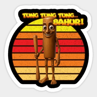 Tung tung tung Sahur! Tee – Absurd Brainrot Energy | Memecore Collection T-Shirt Sticker